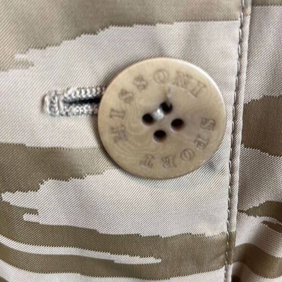 Sport Missoni Tan Wood Grain Printed Belted Lightweight Puffer Jacket sz 42 / US - Picture 5 of 12